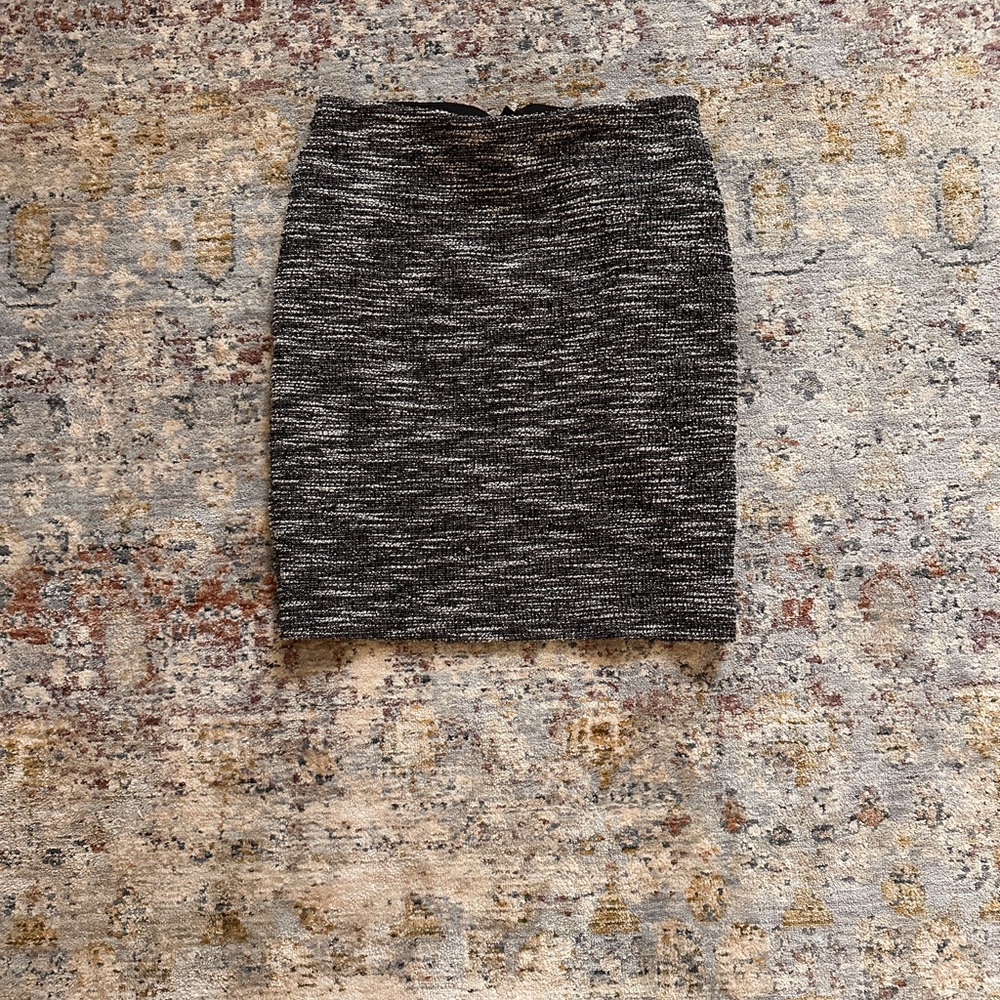 Ann Taylor Black and Gray Women's Skirt